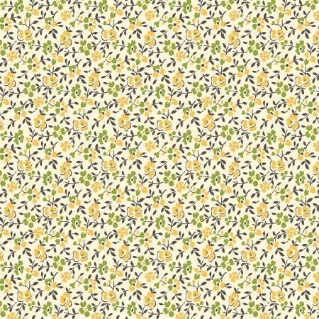 (5 yd) Marcus Fabrics Rag Bag Doll R440964D Yellow Blossom