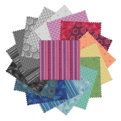 Charm Pack 5x5 Squares - Benartex Refresh - 40 5" Squares
