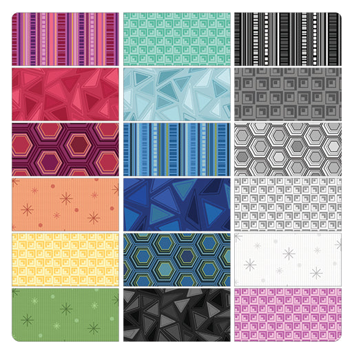 Charm Pack 5x5 Squares - Benartex Refresh - 40 5" Squares
