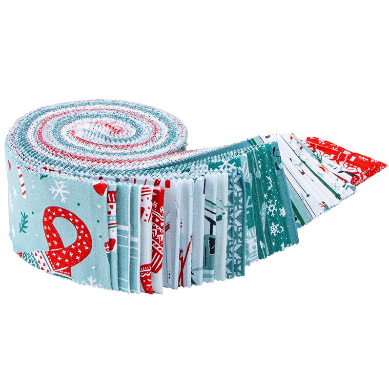 Riley Blake Ski Hill - 40 Strip Rolie Polie