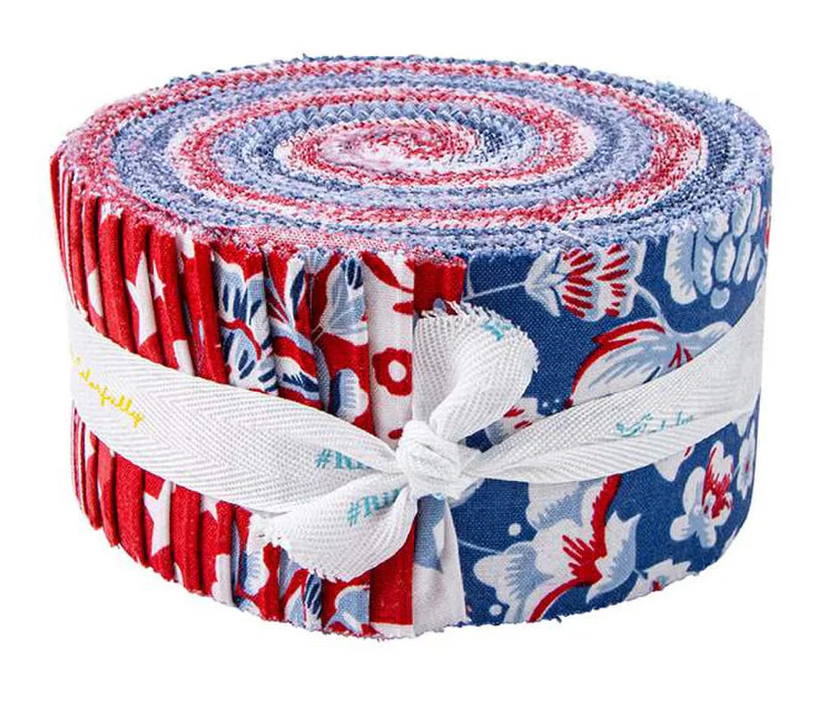 Riley Blake Freedom Garden - 40 Strip Rolie Polie