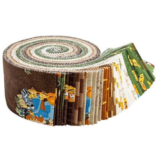 Riley Blake Friends Of Smokey Bear - 40 Strip Rolie Polie