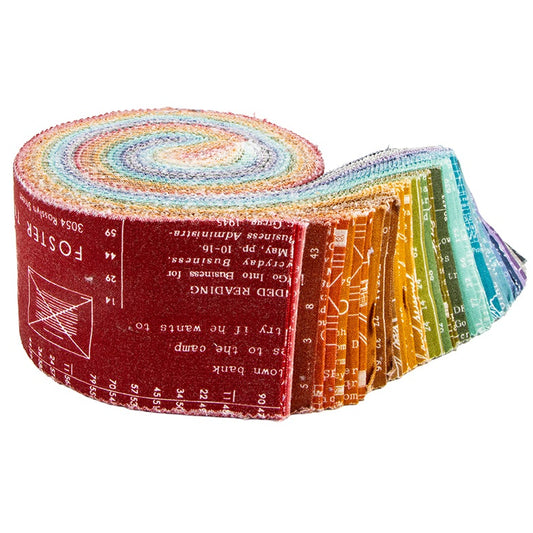 Riley Blake TYPE/ography A (Colors) - 40 Strip Rolie Polie