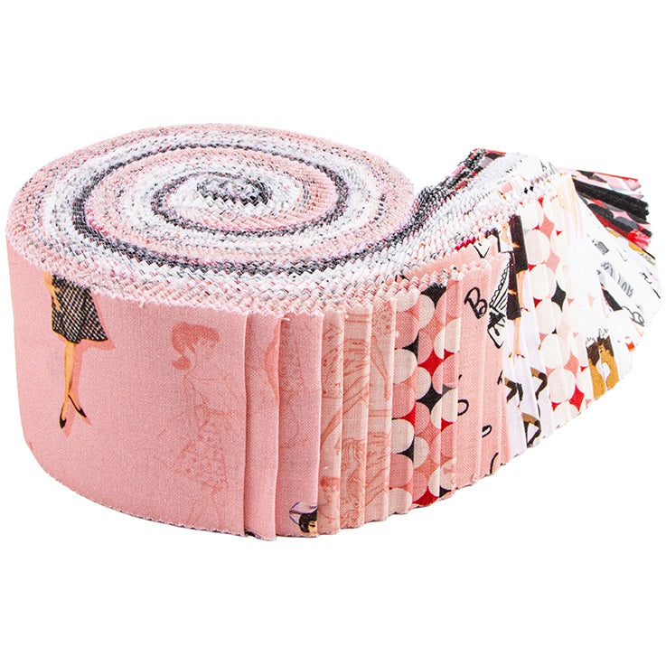 Riley Blake Barbie™ Vintage - 40 Strip Rolie Polie