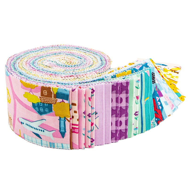 Riley Blake The Genesis of a Journey - 40 Strip Rolie Polie