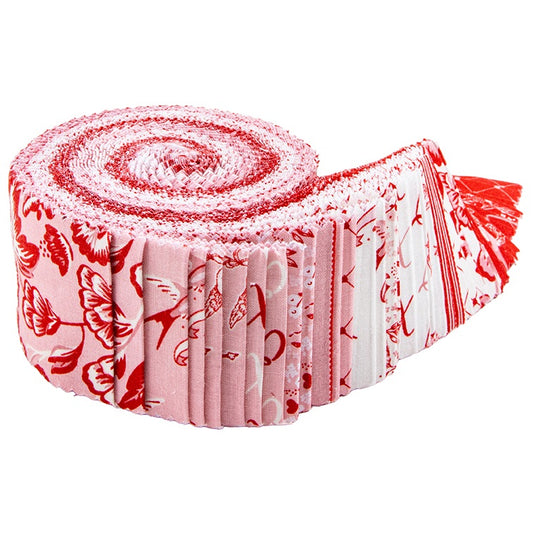 Riley Blake Letters to Cupid - 40 Strip Rolie Polie