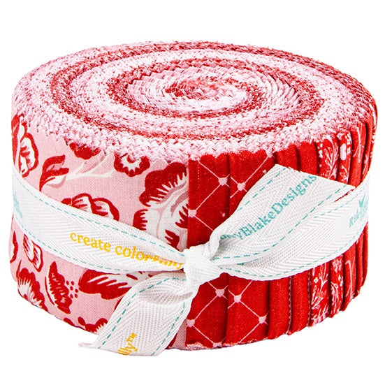 Riley Blake Letters to Cupid - 40 Strip Rolie Polie