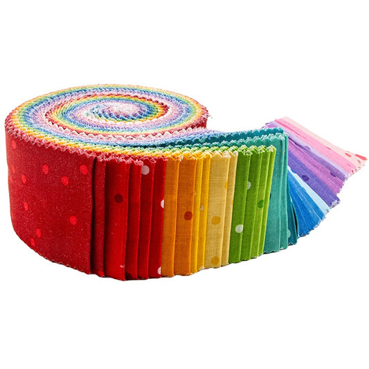 Riley Blake On the Dot - 40 Strip Rolie Polie