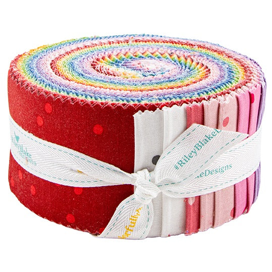 Riley Blake On the Dot - 40 Strip Rolie Polie