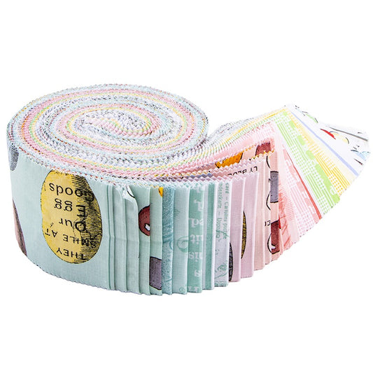 Riley Blake Egg Hunt - 40 Strip Rolie Polie