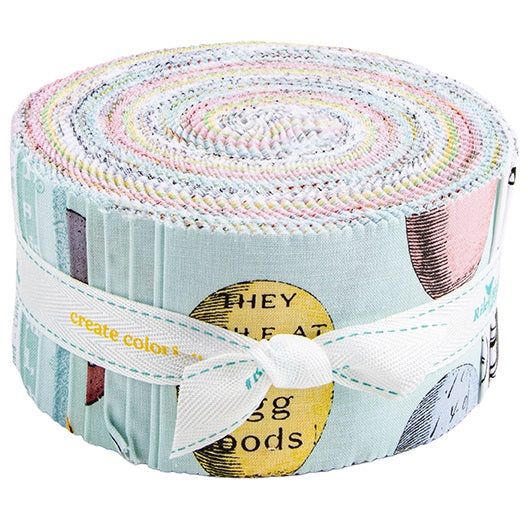 Riley Blake Egg Hunt - 40 Strip Rolie Polie