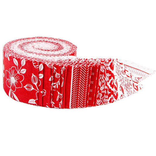 Riley Blake Radiant Ruby - 40 Strip Rolie Polie