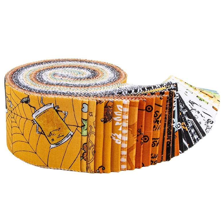 Riley Blake Scary Scraps (Halloween) - 40 Strip Rolie Polie