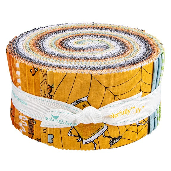 Riley Blake Scary Scraps (Halloween) - 40 Strip Rolie Polie