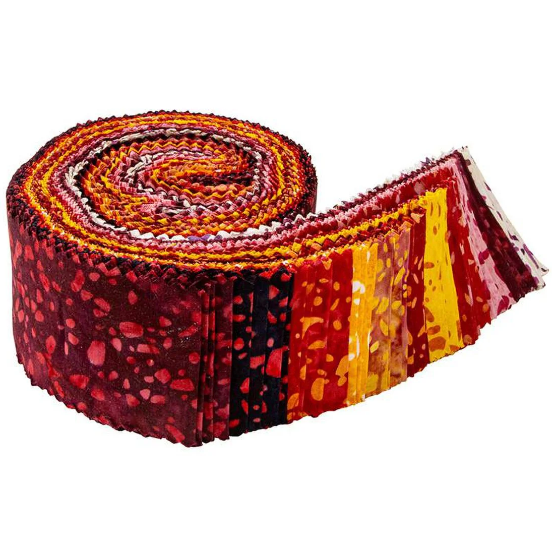 Riley Blake Volcanic (Elementals Terrazzo) Expressions Batiks - 40 Strip Rolie Polie