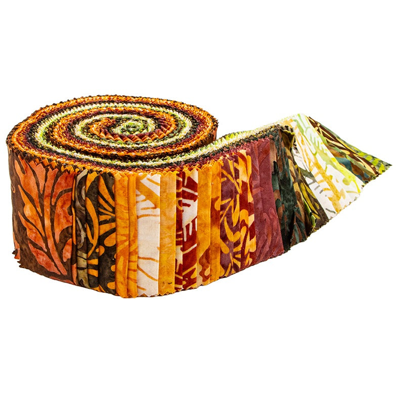 Riley Blake Canopy Expressions Batiks - 40 Strip Rolie Polie