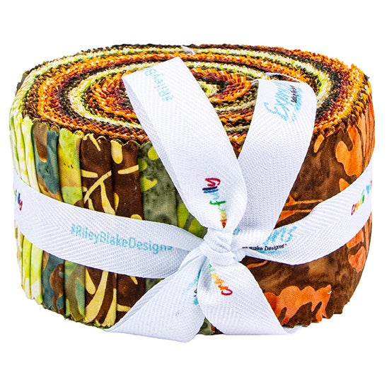 Riley Blake Canopy Expressions Batiks - 40 Strip Rolie Polie