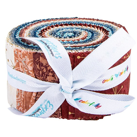 Riley Blake Holiday Sparkle BOHO Batiks Express Yourself! - 40 Strip Rolie Polie