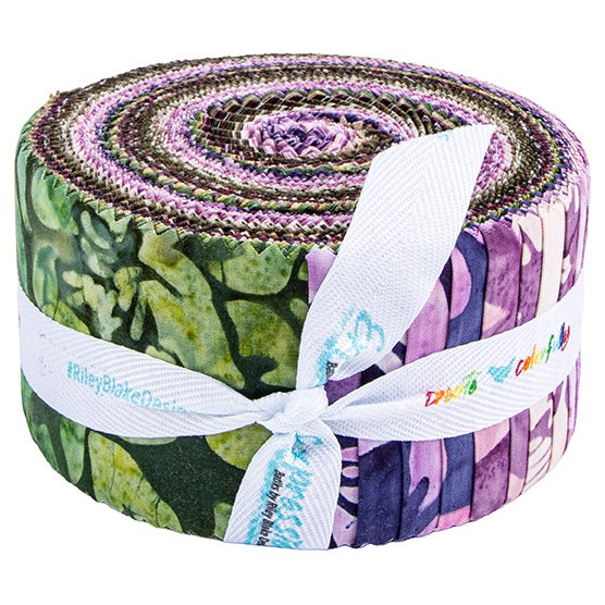 Riley Blake Backyard Birds Expressions Batiks - 40 Strip Rolie Polie