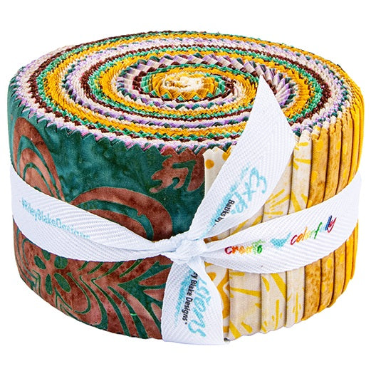 Riley Blake Ink & Nectar Expressions Batiks - 40 Strip Rolie Polie