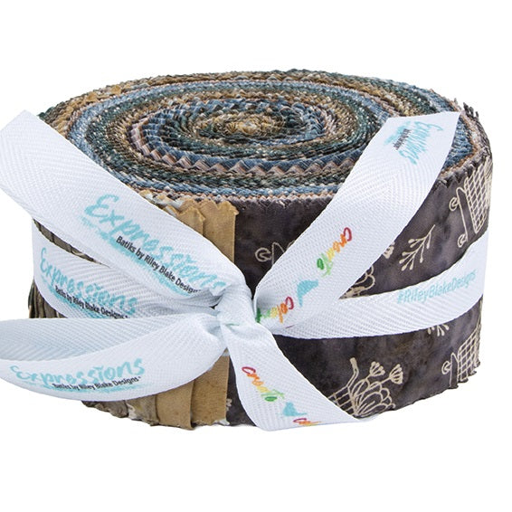 Riley Blake Farm To Table Expressions Batiks - 40 Strip Rolie Polie