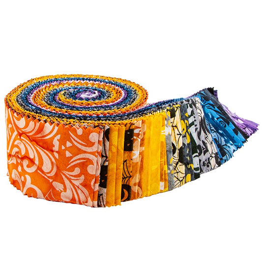 Riley Blake Whispering Hallows Expressions Batiks - 40 Strip Rolie Polie