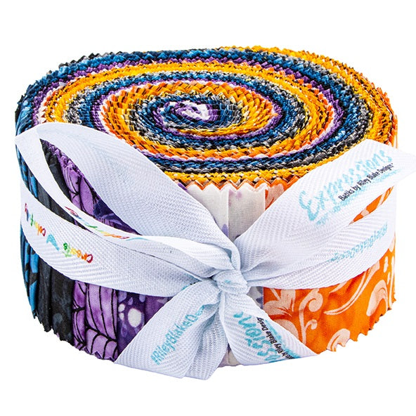 Riley Blake Whispering Hallows Expressions Batiks - 40 Strip Rolie Polie