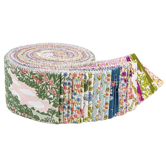 Riley Blake Botanist's Walk (Tree Of Life) Liberty Fabrics - 40 Strip Rolie Polie