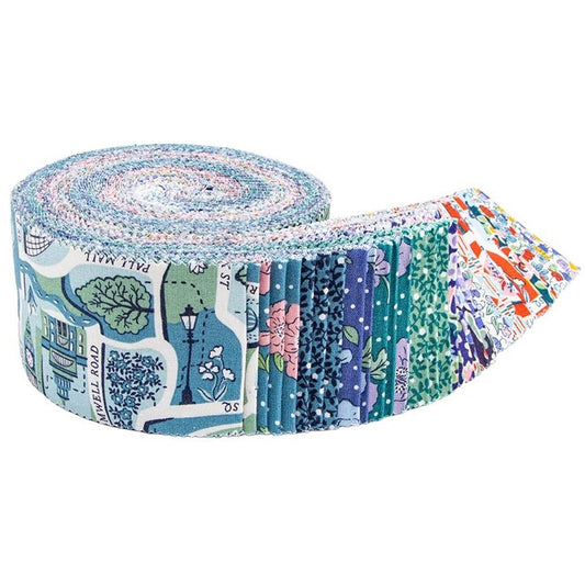 Riley Blake London Bouquet (Tree Of Life) Liberty Fabrics - 40 Strip Rolie Polie