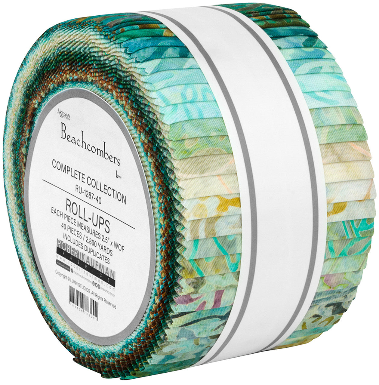 Robert Kaufman Artisan Batiks: Beachcombers Roll-up - 40 Total Strips