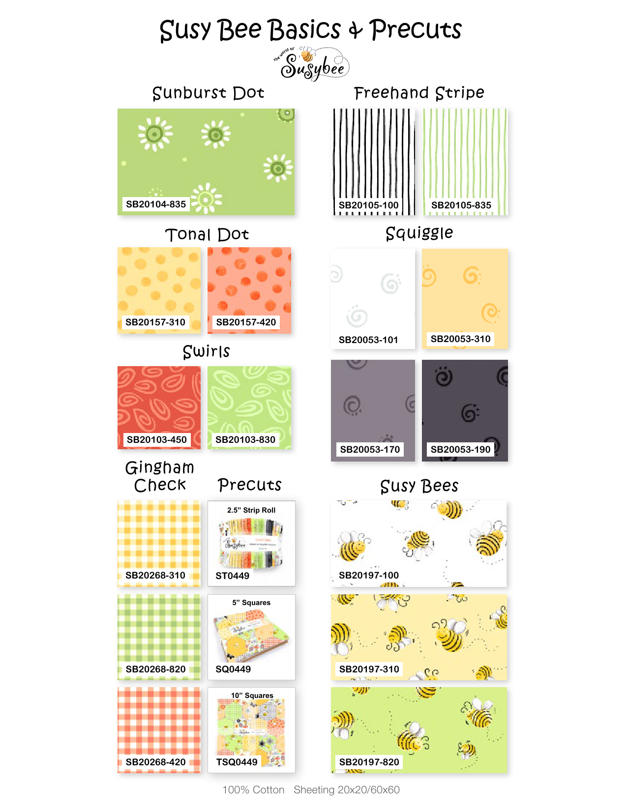 Clothworks - Sweet Bees - 40 Strip Roll