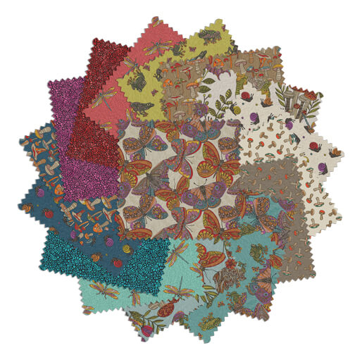 Charm Pack 5x5 Squares - Benartex Small Wonders - 40 5" Squares