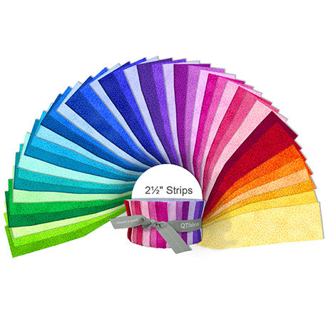 Quilting Treasures QT Fabrics - Spotsy Brights - 40 Strip Jelly Roll
