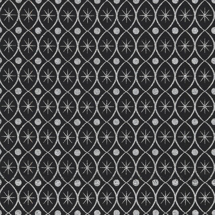 (3.5 yd) Robert Kaufman Holiday Flourish 15 20791-2 Black (Metallics)