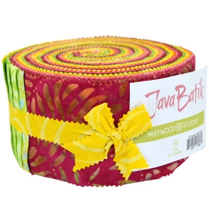 Maywood Studio - Java Batiks - Vibrant - 40 Strips – JellyRollFabric.net
