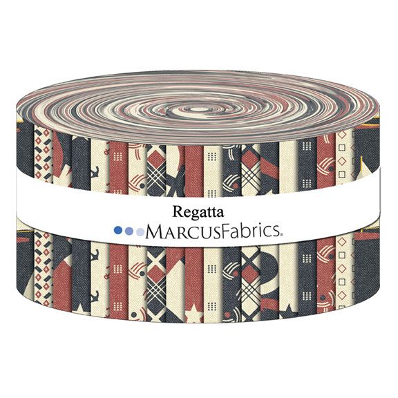 Marcus Fabrics - Regatta by Dierdre Coughlin - 40 2.5" Strips/Jelly Roll