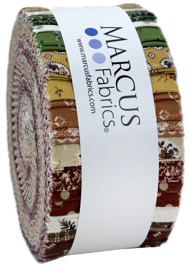 Marcus Fabrics - Ultimate Umbers By Sheryl Johnson - 40 2.5" Strips/Jelly Roll