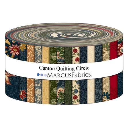 Marcus Fabrics - Canton Quilting Circle by Judie Rothermel - 40 2.5" Strips/Jelly Roll