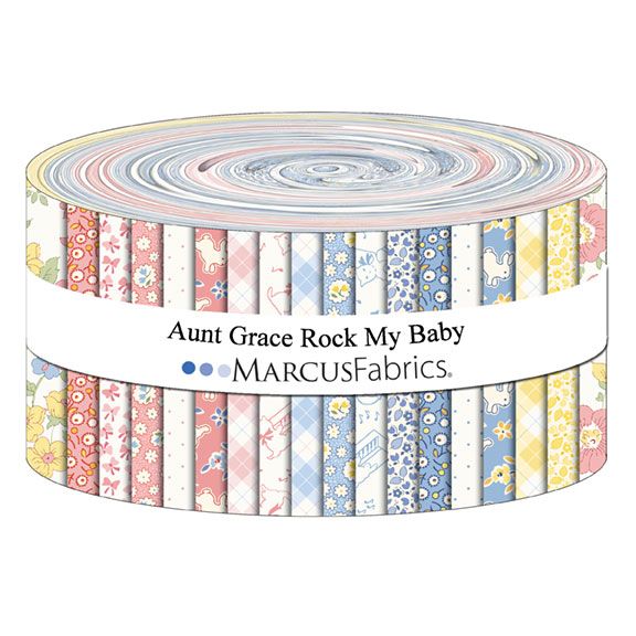 Marcus Fabrics - Aunt Grace Rock My Baby by Judie Rothermel - 40 2.5" Strips/Jelly Roll