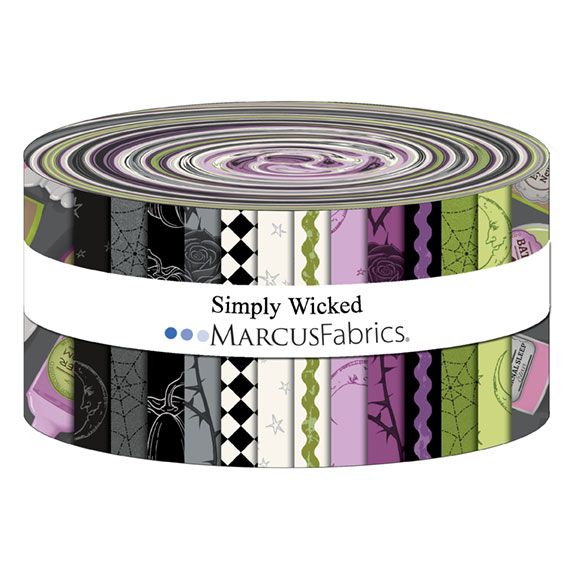 Marcus Fabrics - Simply Wicked By Deb Grogan - 40 2.5" Strips