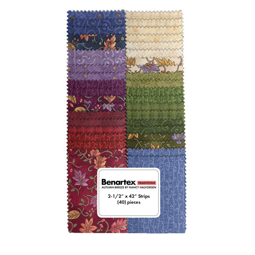 Benartex Autumn Breeze Strip-pies - 40 2.5" Strips