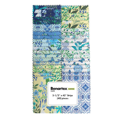 Benartex Capri (Butterflies) Strip-pies - 40 2.5" Strips