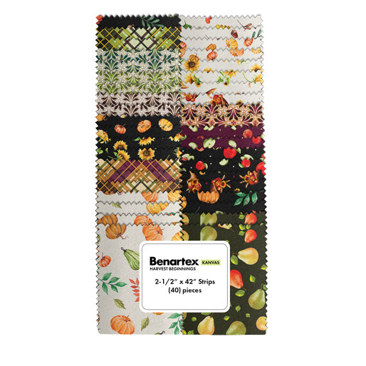Benartex Harvest Beginnings Strip-pies - 40 2.5" Strips