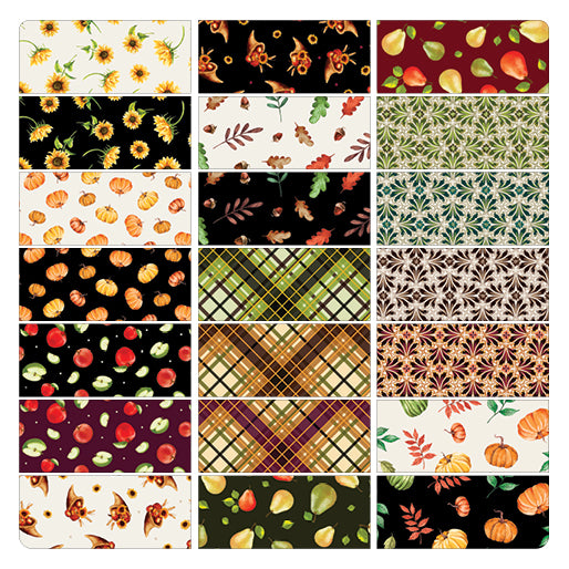 Benartex Harvest Beginnings Strip-pies - 40 2.5" Strips