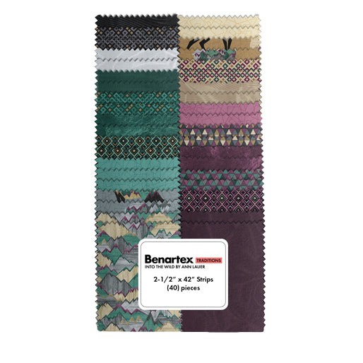 Benartex Into The Wild Strip-pies - 40 2.5" Strips