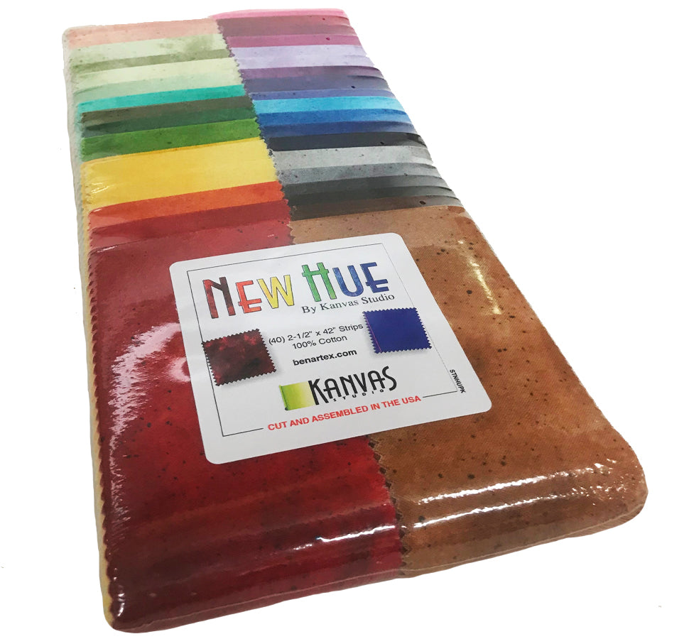 Benartex New Hue Strip-pies - 40 2.5" Strips