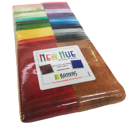 Benartex New Hue Strip-pies - 40 2.5" Strips