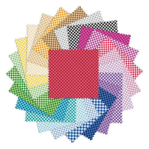 Charm Pack 5x5 Squares - Sweet Gingham - 40 5" Squares