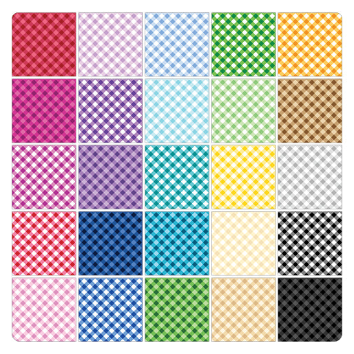 Charm Pack 5x5 Squares - Sweet Gingham - 40 5" Squares