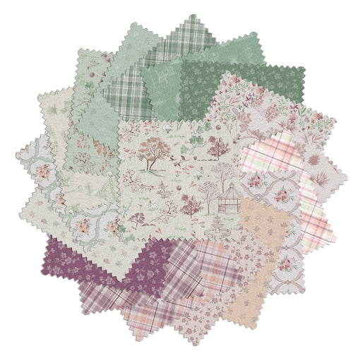 Charm Pack 5x5 Squares - Benartex Sweet Meadow - 40 5" Squares